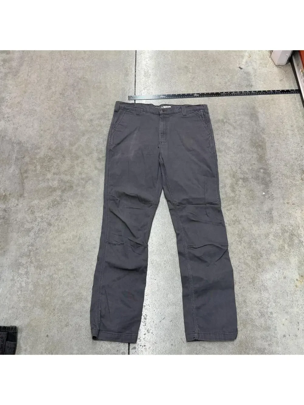 vintage carhartt grey straight leg cargo pants size 38 x 34